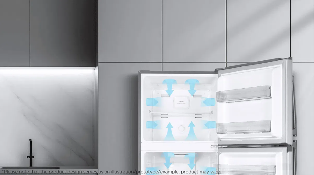  Multi-level homogenous cold air distribution for optimal food preservation